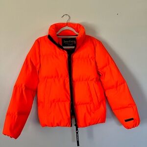 Juicy Couture Bright Orange Puffer Black Label